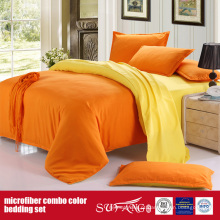 Cobertura combinada confortável da edredão de Microfiber da cor 90GSM contínua